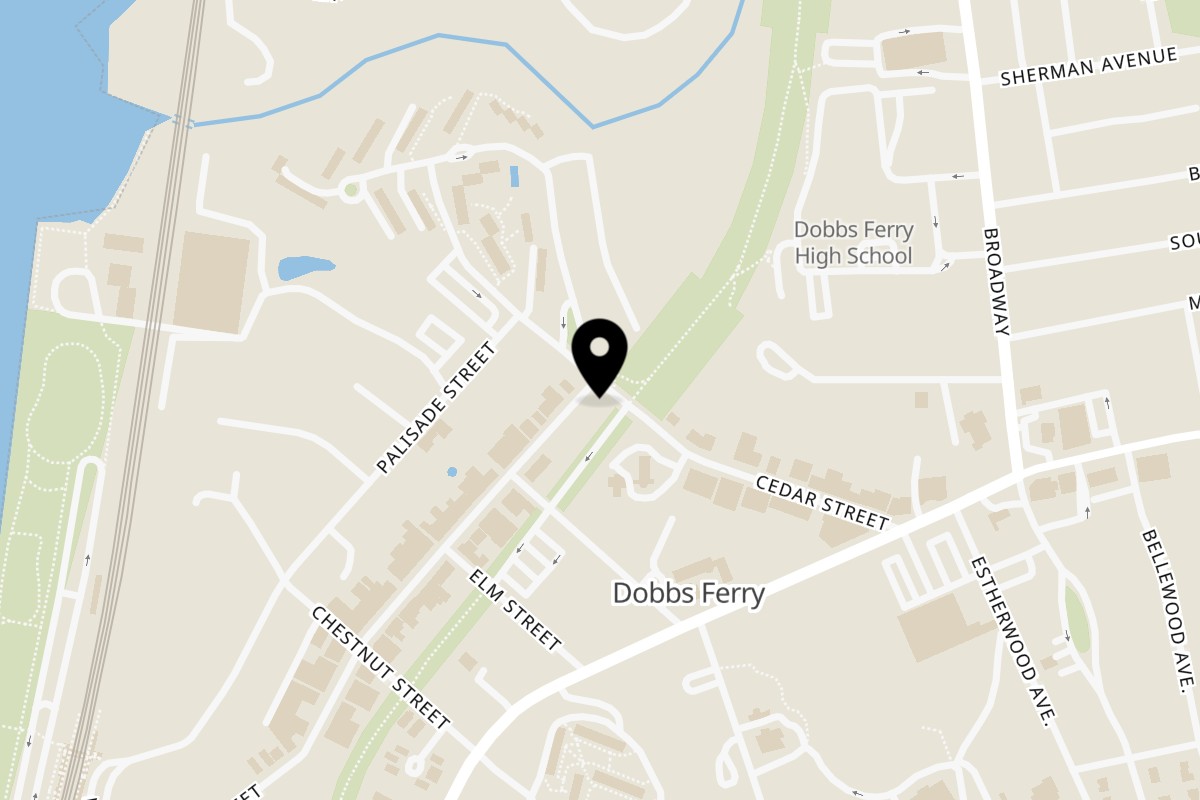 Map showing the location of Sushi Mike's on 146 Main St in Dobbs Ferry